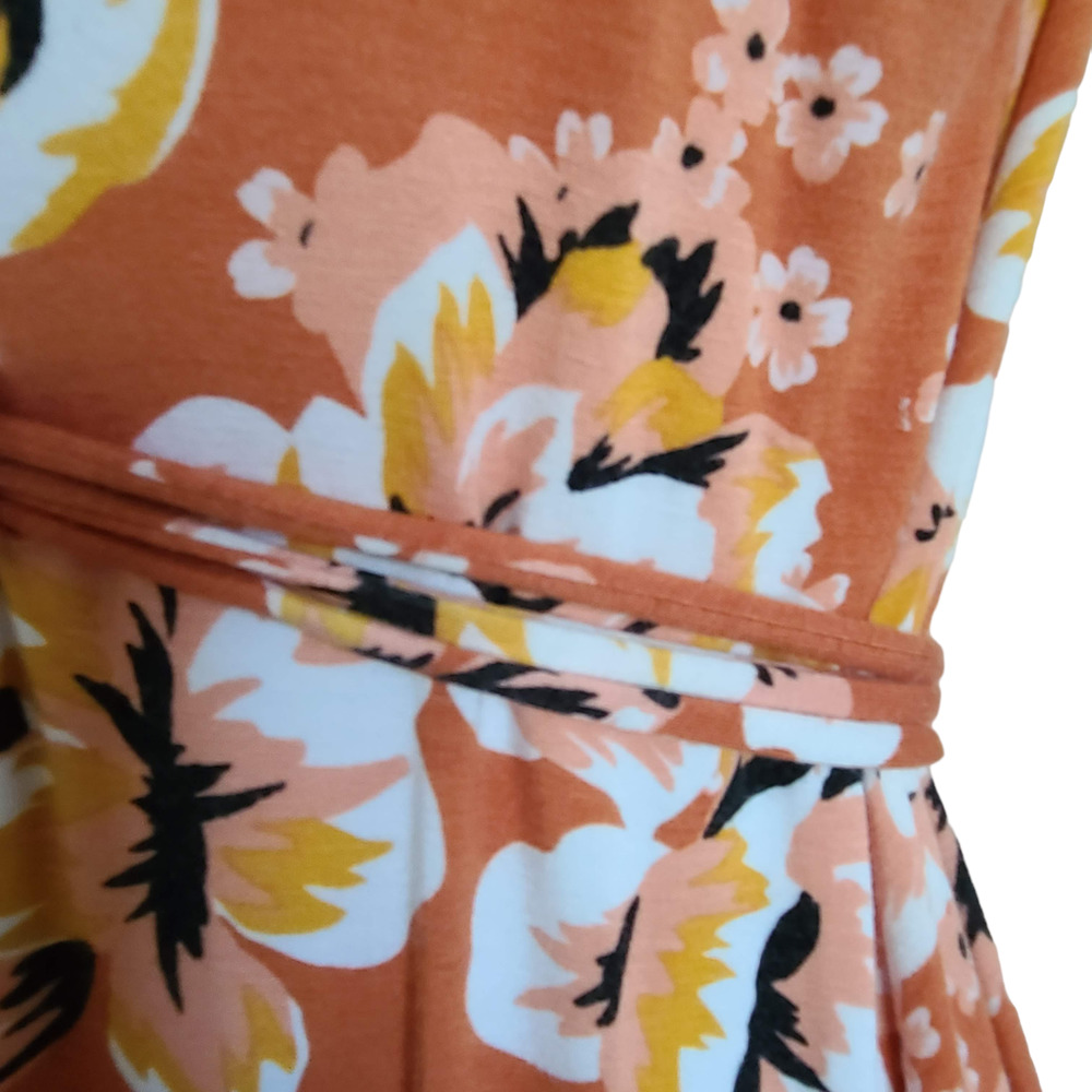 RACHEL PALLY Orange Floral Zahara Sleeveless Maternity‎ Maxi Dress Women's XS - Picture 8 of 15